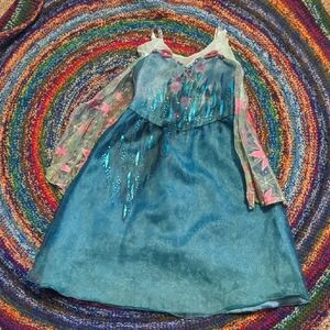 FROZEN Fever Elsa Disney Store Dressup Size 4